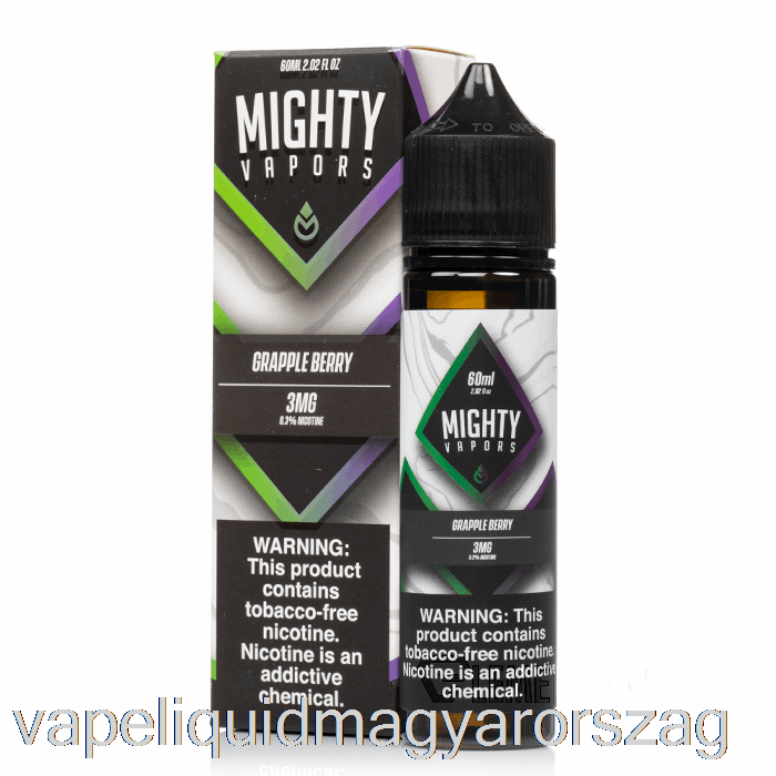 Grapplebery - Hatalmas Gőzök - 60ml 0mg Vape Toll